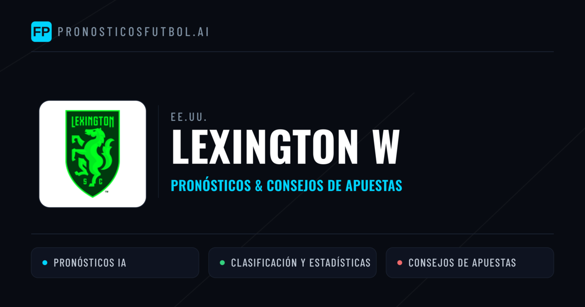 Lexington W Pronósticos y estadísticas