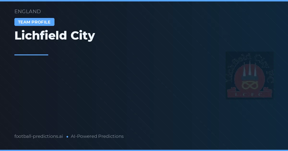 Lichfield City Pronósticos y estadísticas