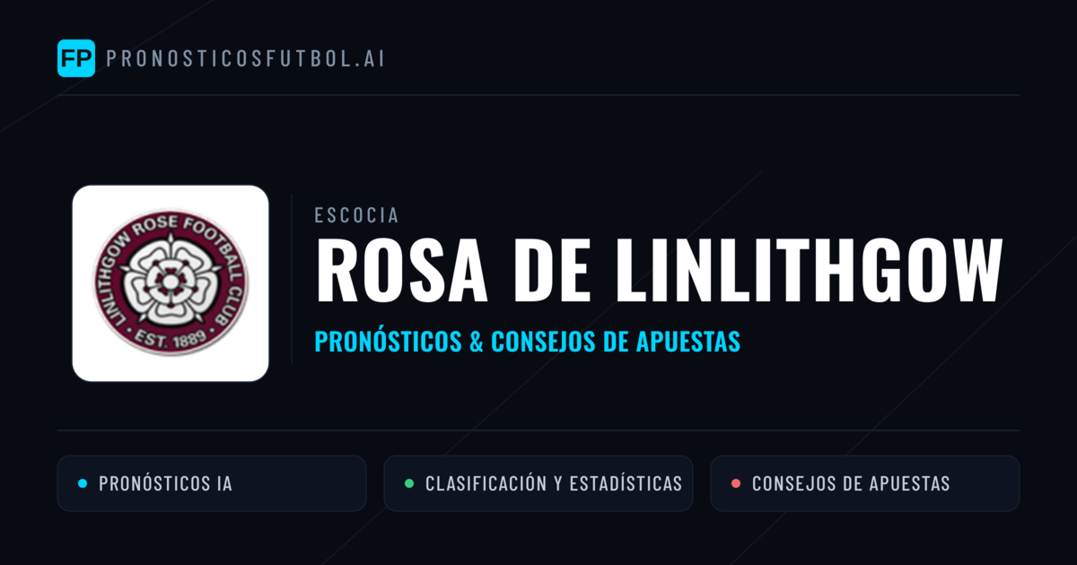 Rosa de Linlithgow Pronósticos y estadísticas