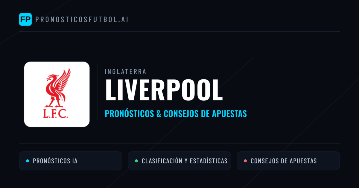 Liverpool Pronósticos y estadísticas