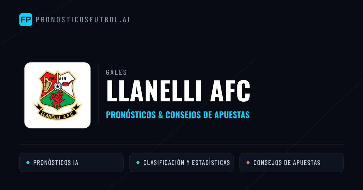 Llanelli AFC Pronósticos y estadísticas