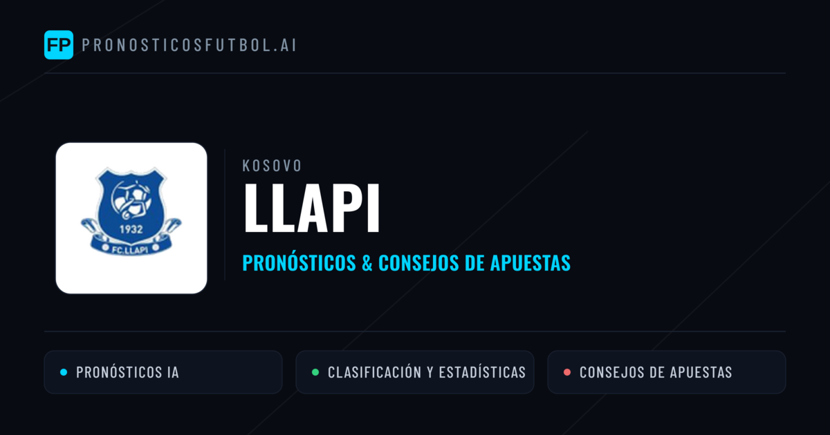 Llapi Pronósticos y estadísticas