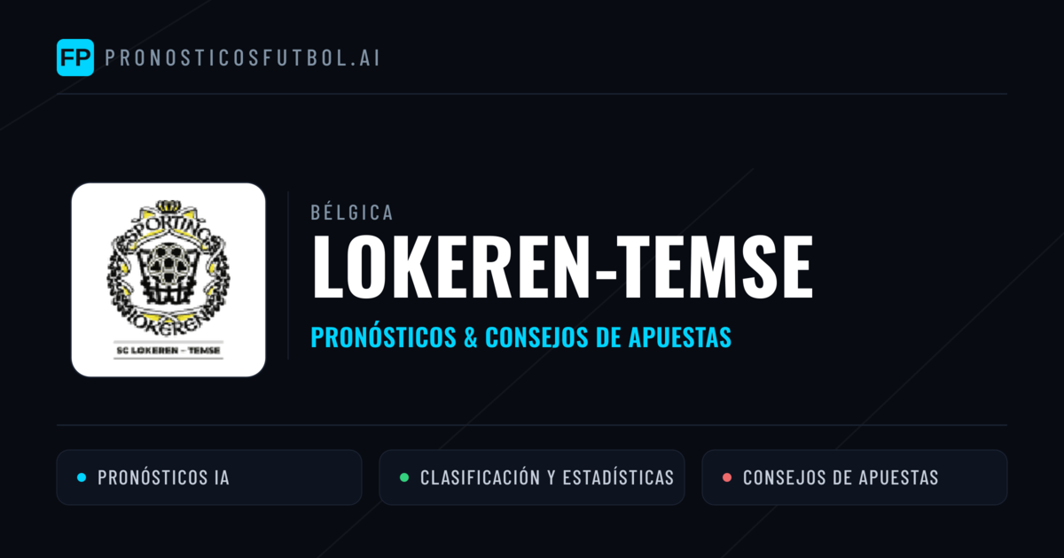 Lokeren-Temse Pronósticos y estadísticas