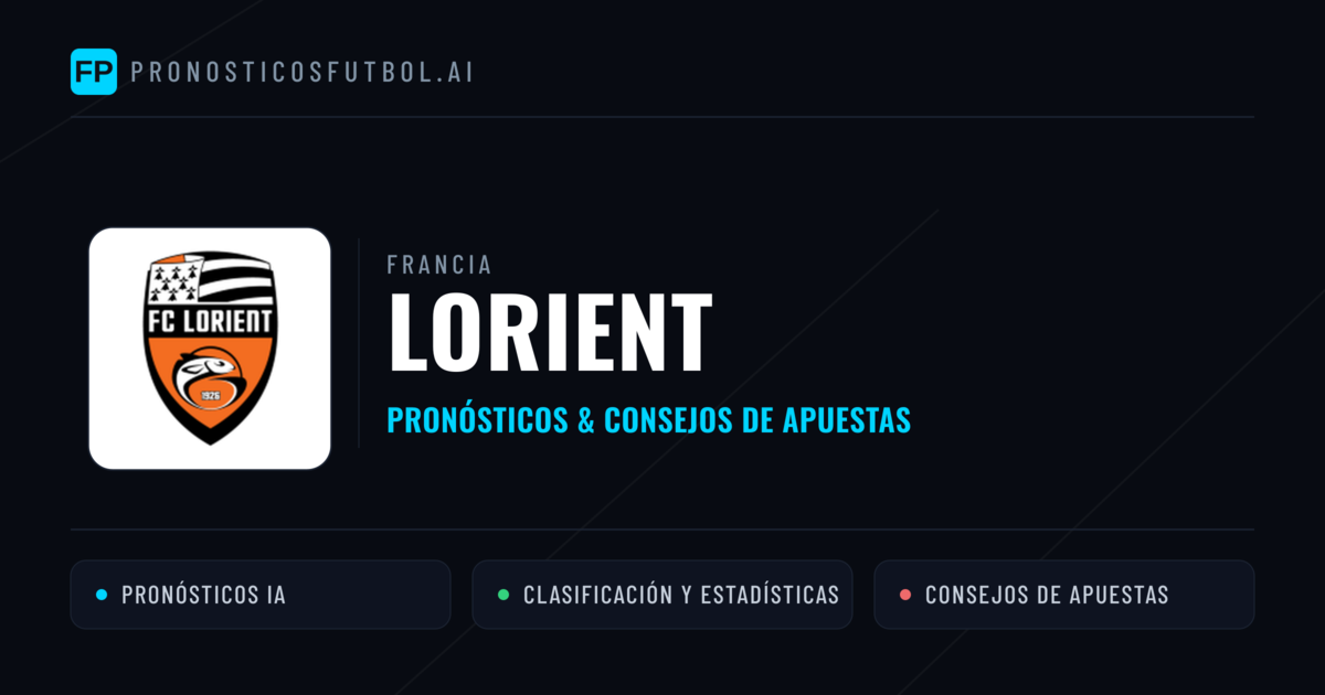 Lorient Pronósticos y estadísticas
