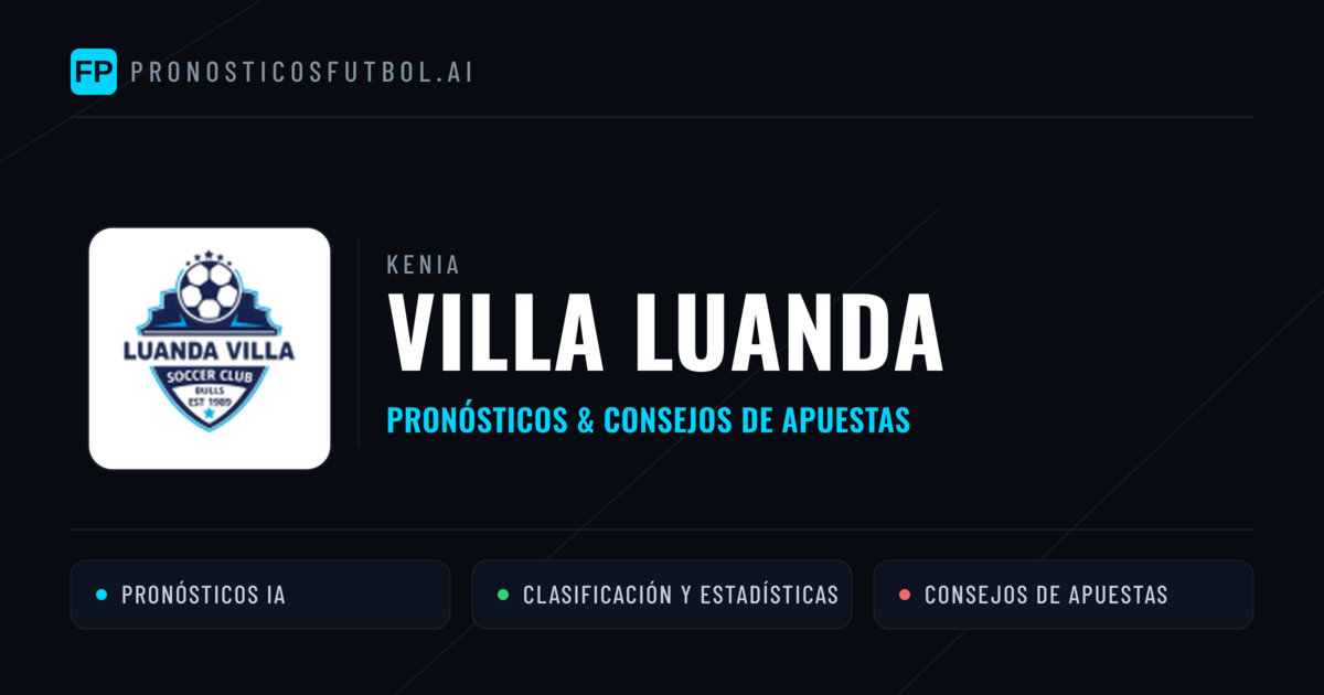 Villa Luanda Pronósticos y estadísticas