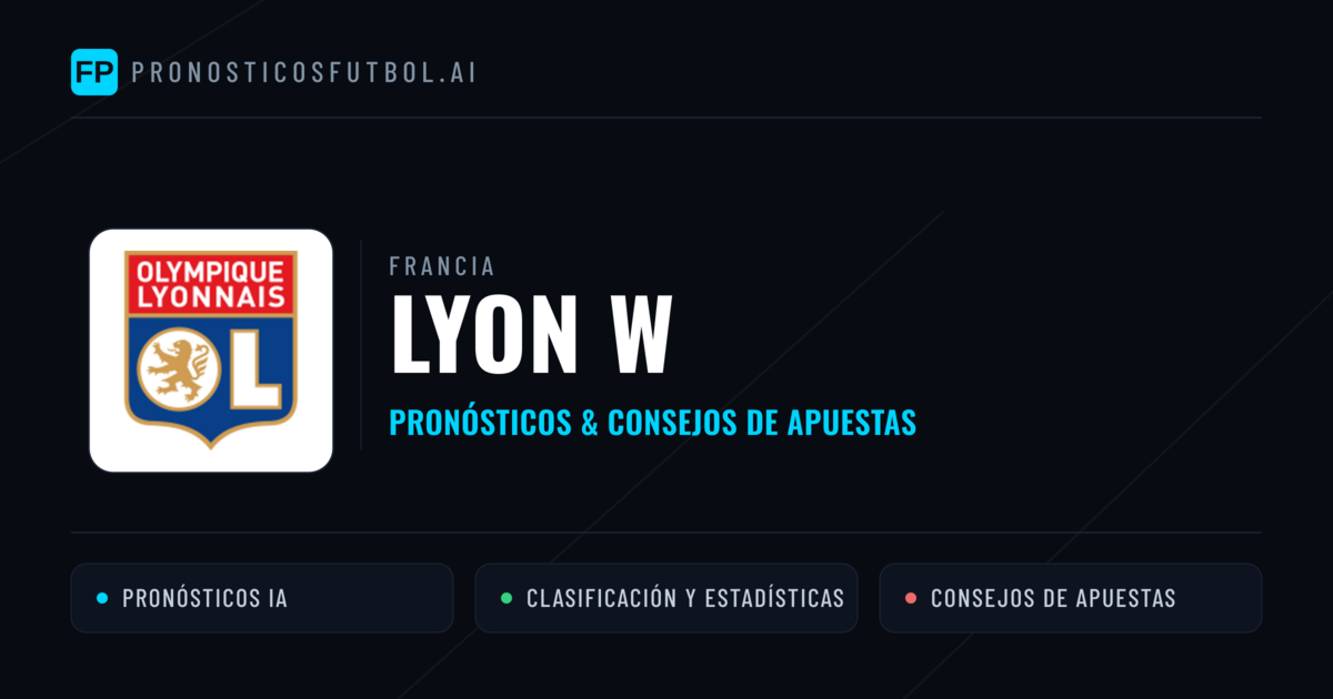 Lyon W Pronósticos y estadísticas