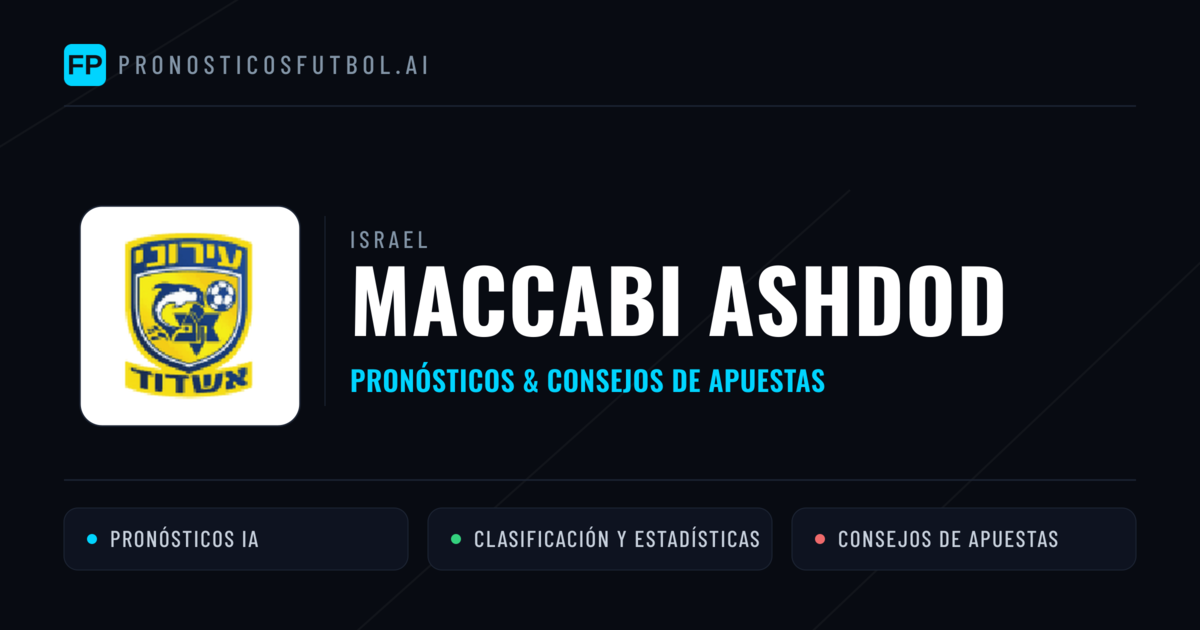 Maccabi Ashdod Pronósticos y estadísticas