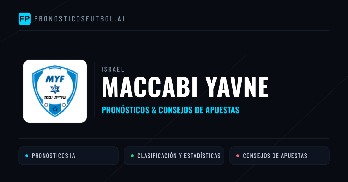 Maccabi Yavne Pronósticos y estadísticas