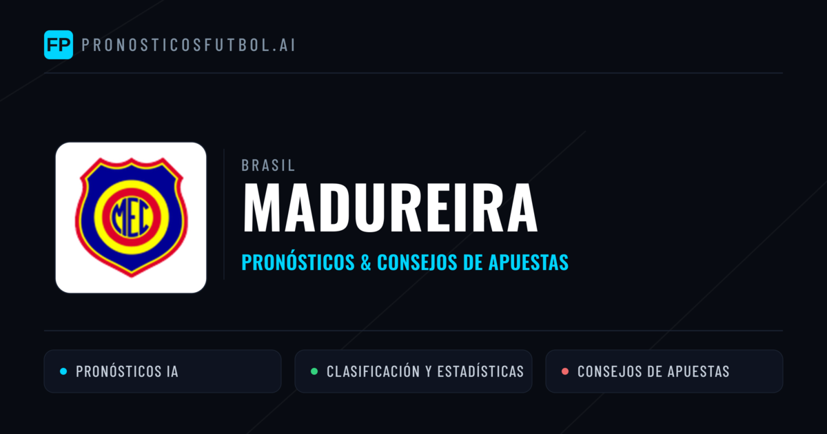 Madureira Pronósticos y estadísticas