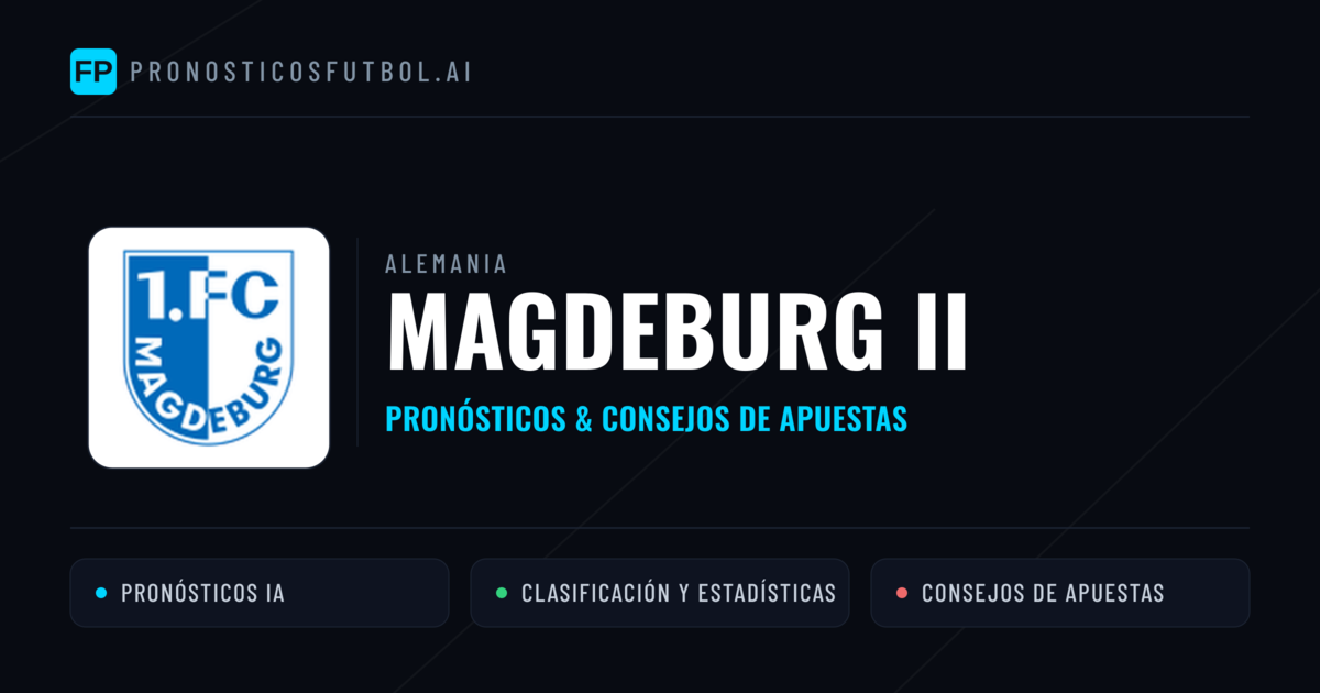 Magdeburg II Pronósticos y estadísticas