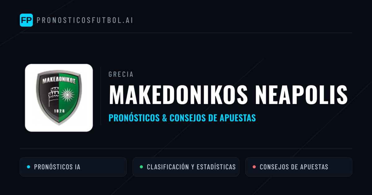 Makedonikos Neapolis Pronósticos y estadísticas