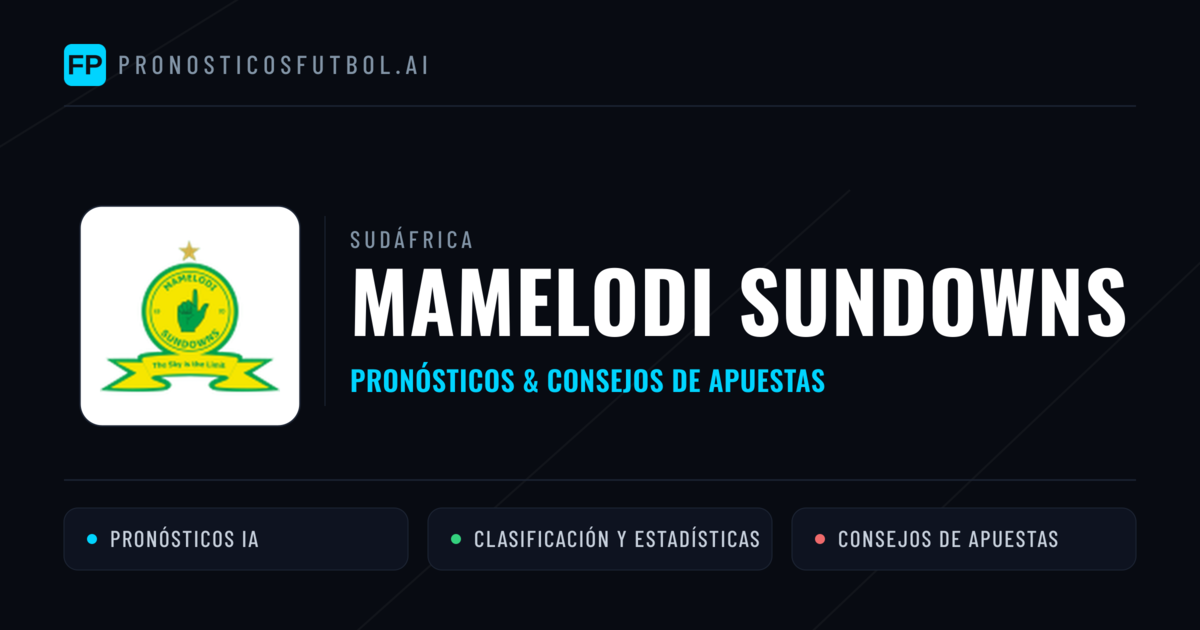 Mamelodi Sundowns Pronósticos y estadísticas