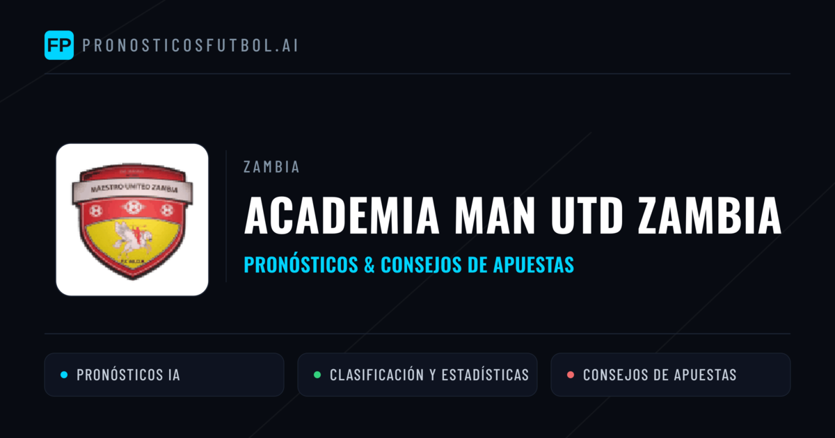 Academia Man Utd Zambia Pronósticos y estadísticas