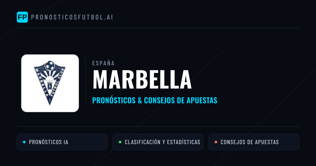 Marbella Pronósticos y estadísticas