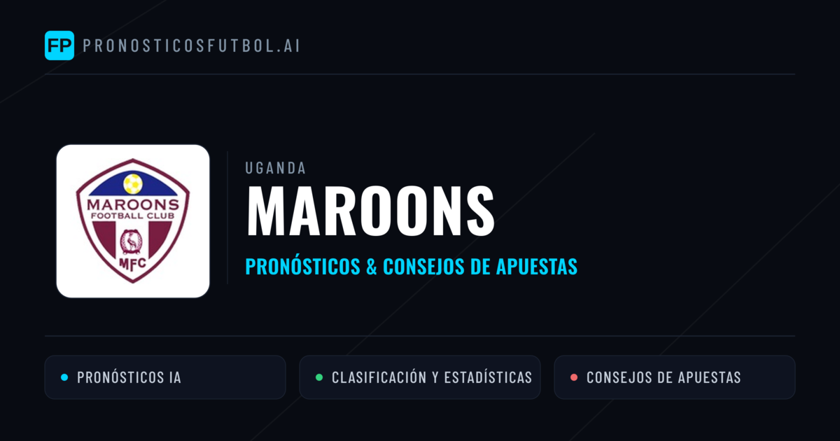 Maroons Pronósticos y estadísticas