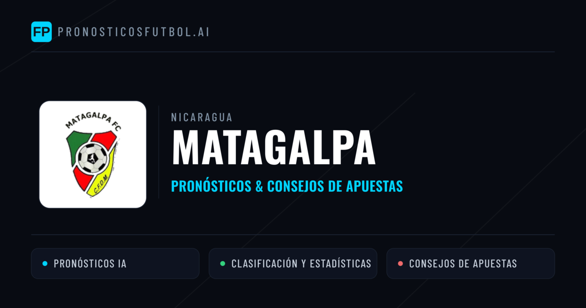 Matagalpa Pronósticos y estadísticas