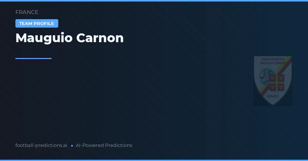 Mauguio Carnon Pronósticos y estadísticas