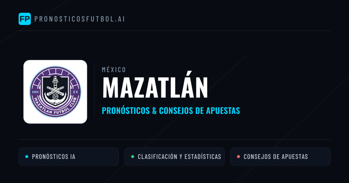 Mazatlán Pronósticos y estadísticas