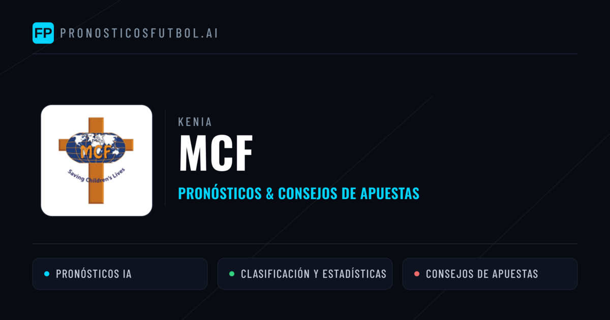MCF Pronósticos y estadísticas
