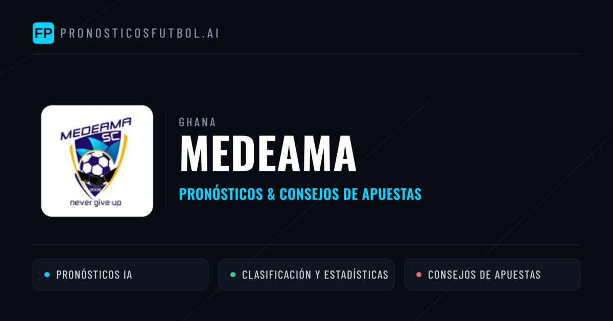 Medeama Pronósticos y estadísticas