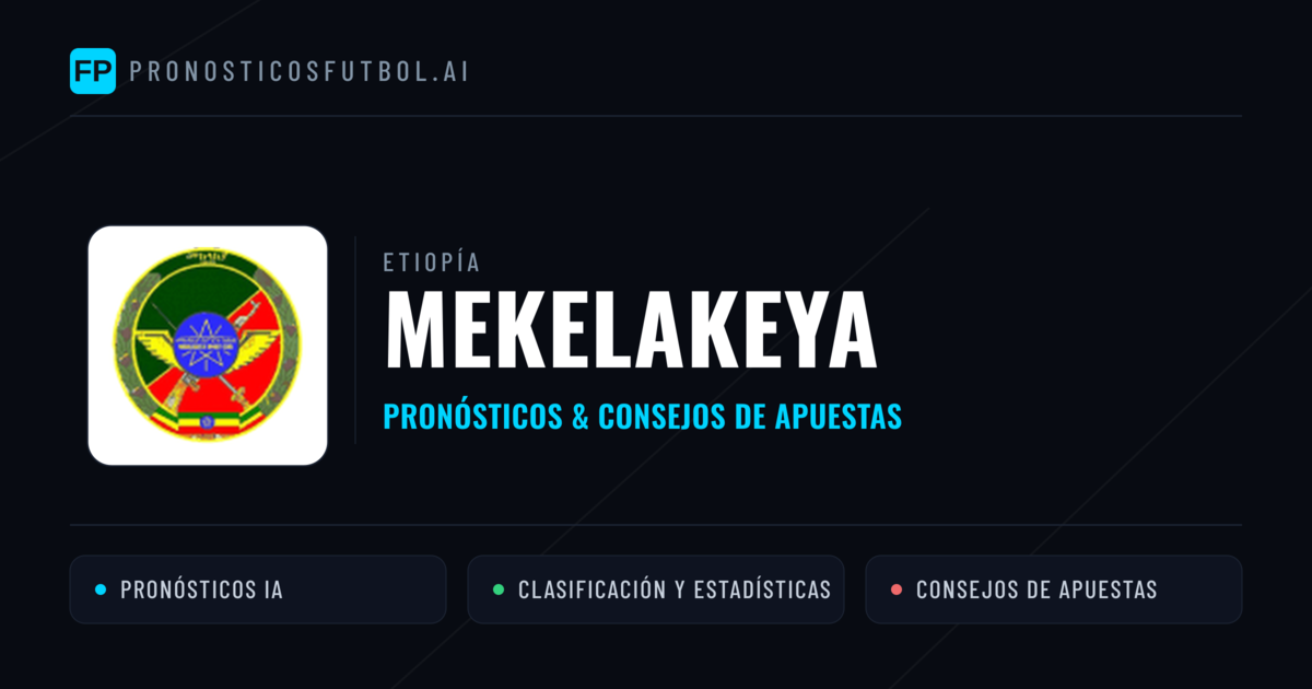 Mekelakeya Pronósticos y estadísticas