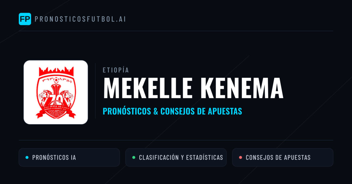 Mekelle Kenema Pronósticos y estadísticas