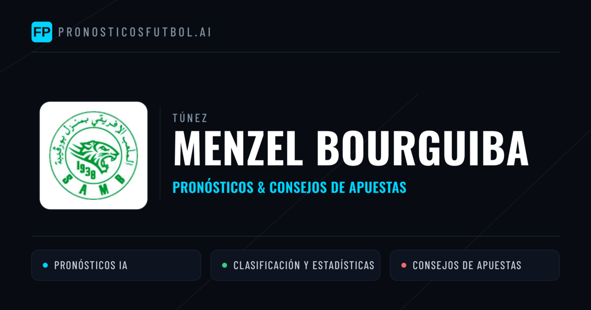 Menzel Bourguiba Pronósticos y estadísticas