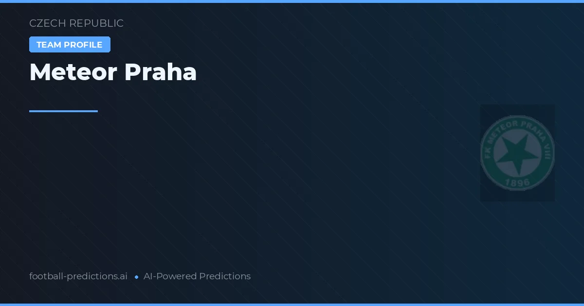 Meteor Praga Pronósticos y estadísticas