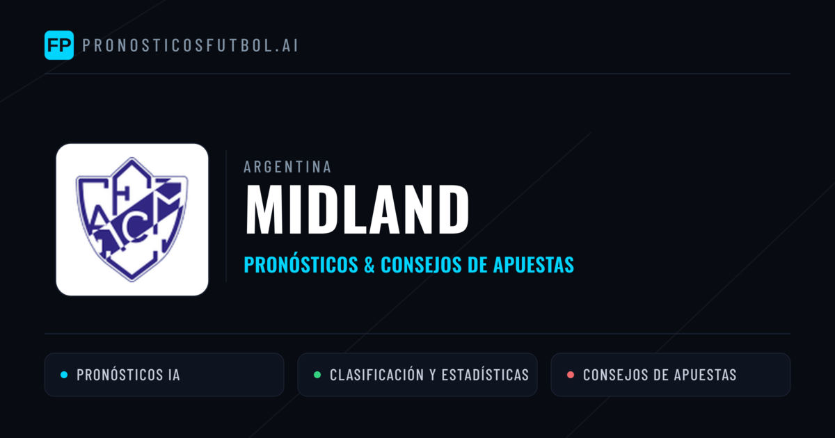 Midland Pronósticos y estadísticas
