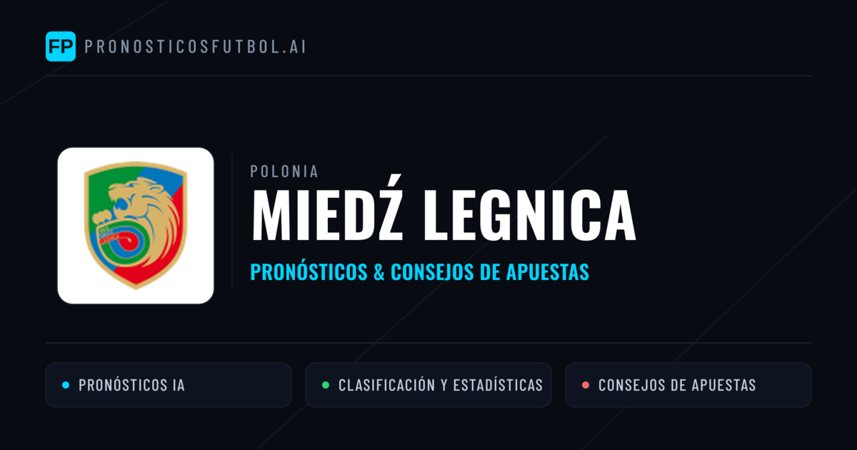 Miedź Legnica Pronósticos y estadísticas