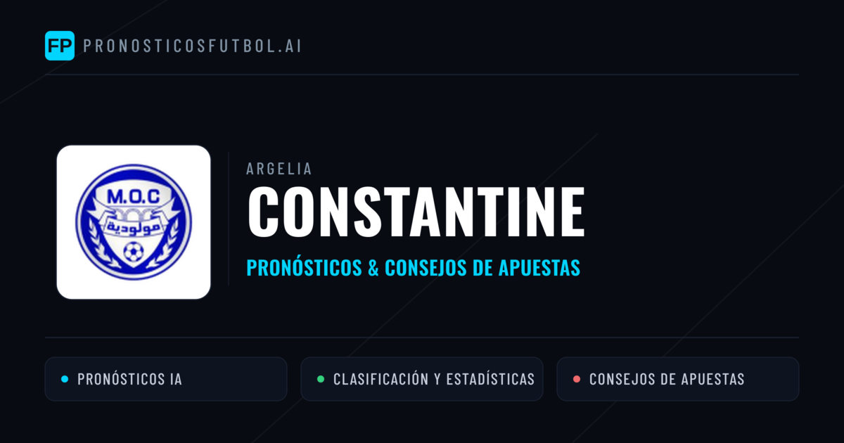 Constantine Pronósticos y estadísticas