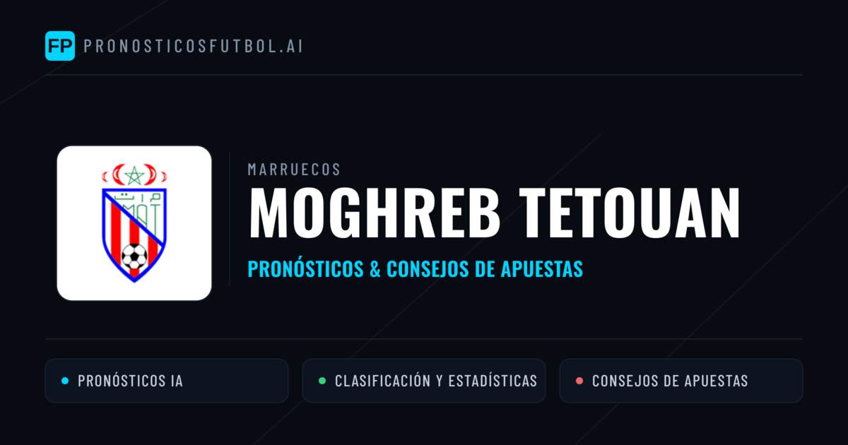 Moghreb Tetouan Pronósticos y estadísticas