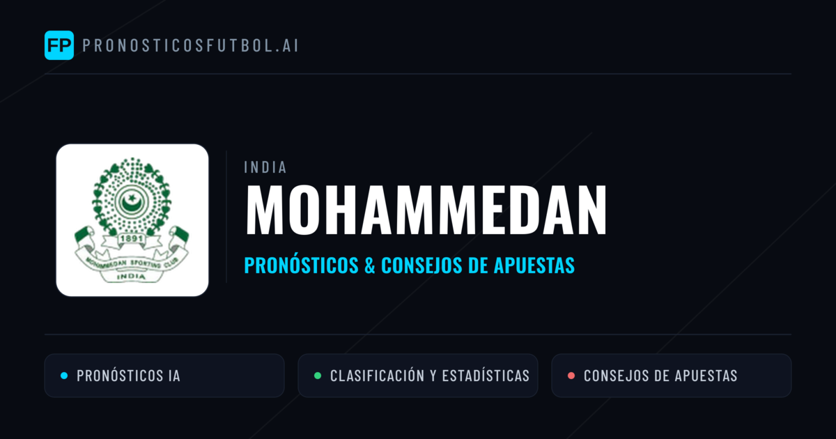 Mohammedan Pronósticos y estadísticas