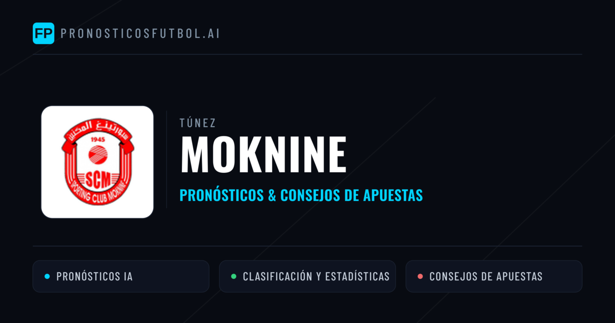 Moknine Pronósticos y estadísticas