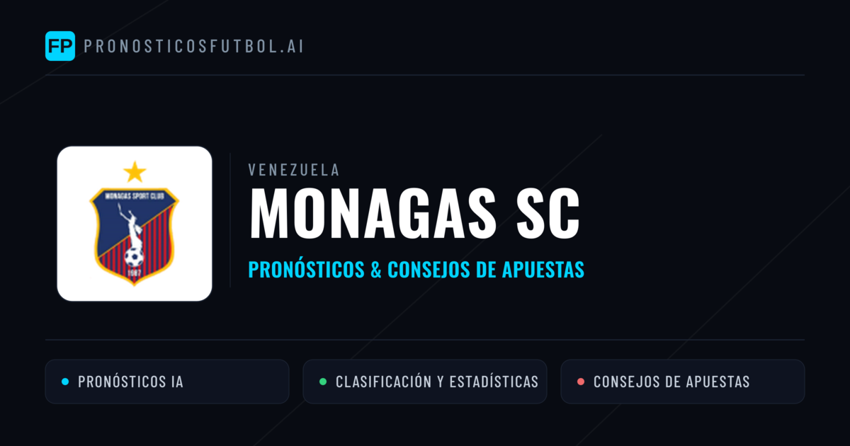 Monagas SC Pronósticos y estadísticas