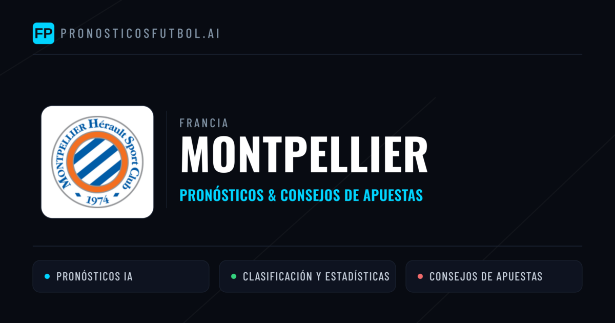 Montpellier Pronósticos y estadísticas