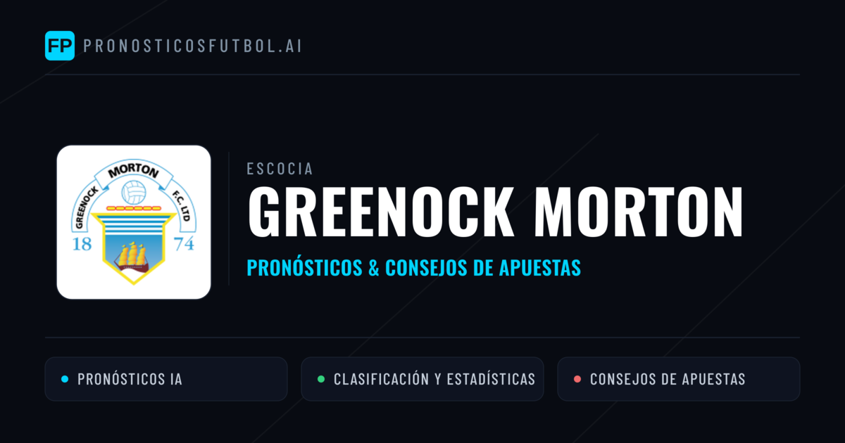 Greenock Morton Pronósticos y estadísticas