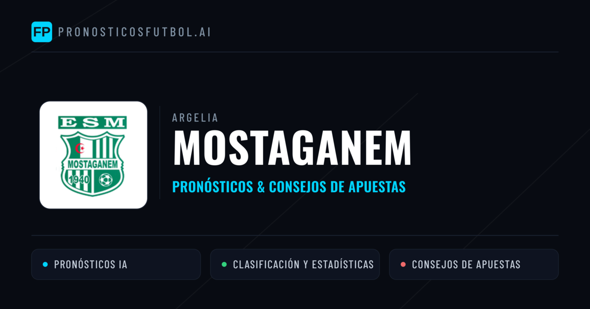 Mostaganem Pronósticos y estadísticas