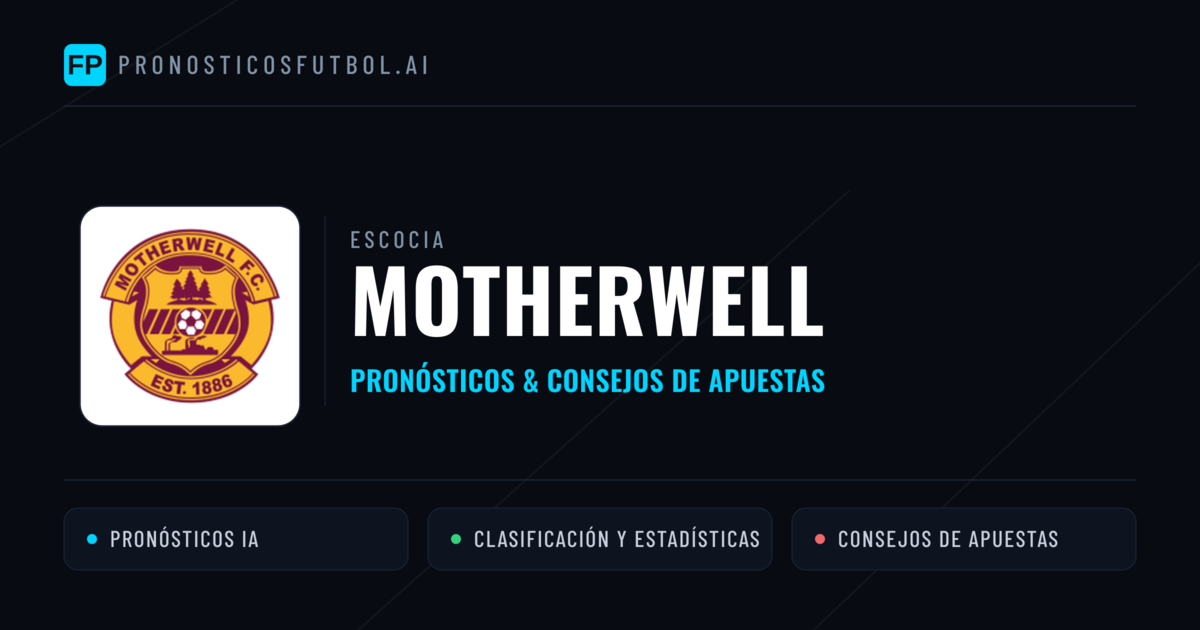 Motherwell Pronósticos y estadísticas