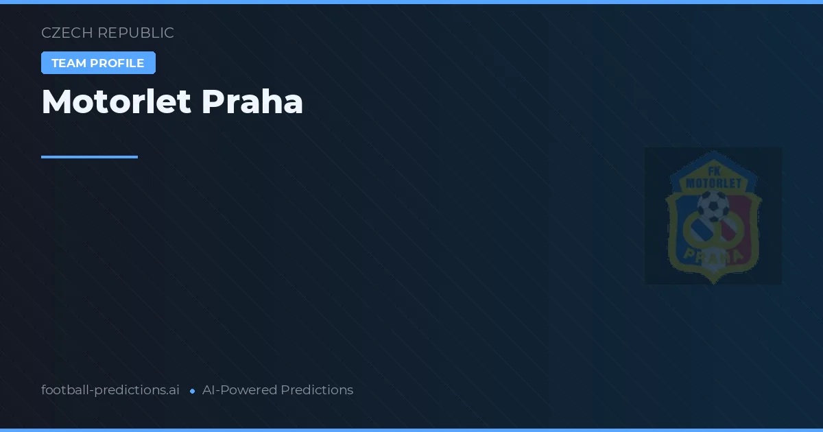 Motorlet Praga Pronósticos y estadísticas