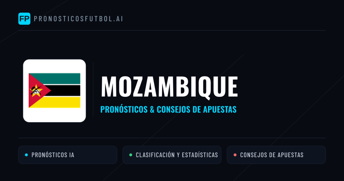 Mozambique Pronósticos y estadísticas