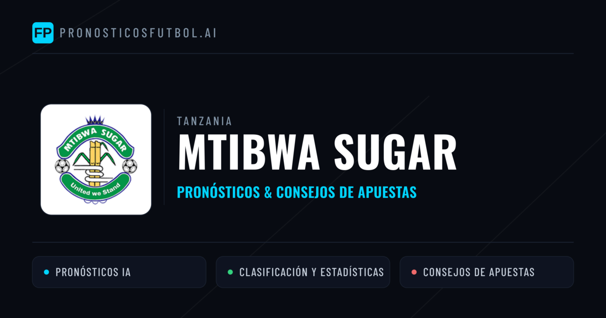 Mtibwa Sugar Pronósticos y estadísticas