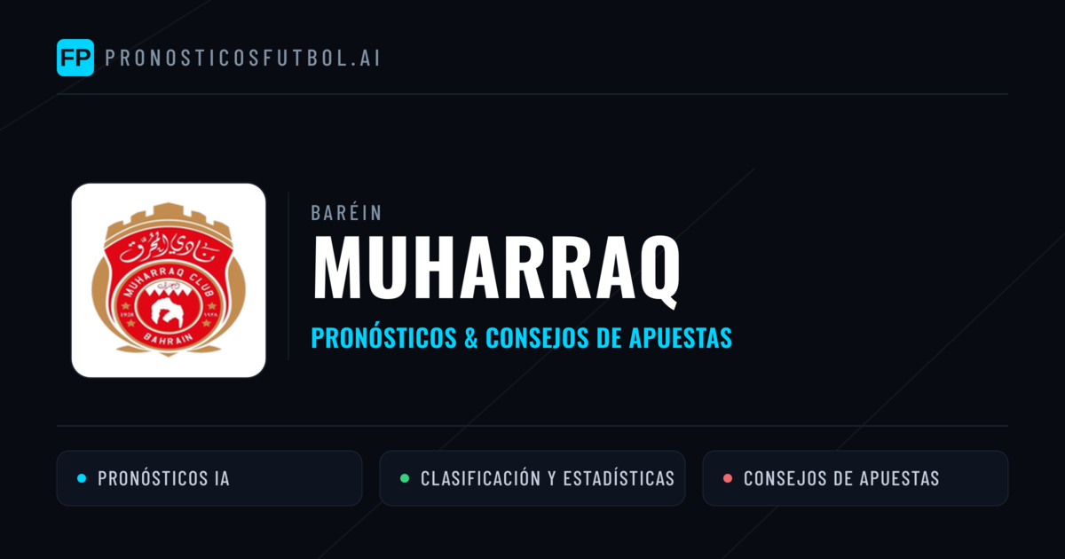 Muharraq Pronósticos y estadísticas