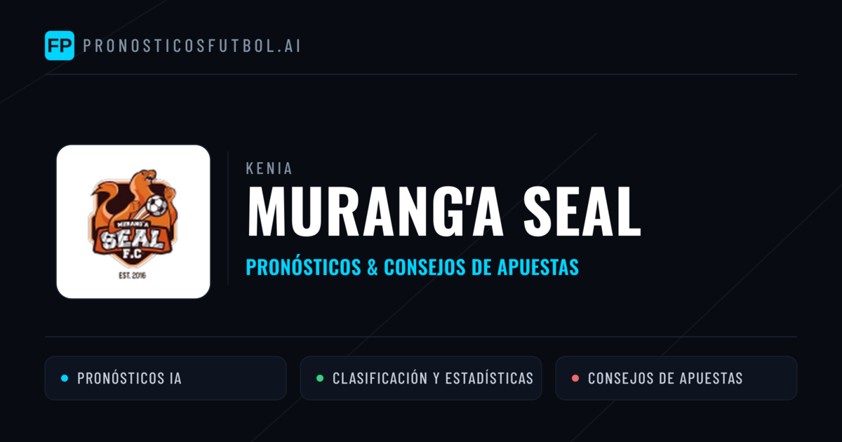 Murang'a SEAL Pronósticos y estadísticas