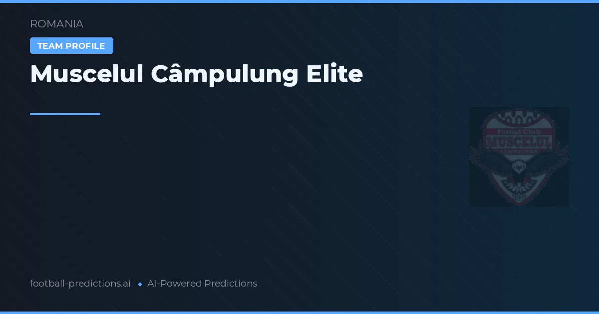 Muscelul Câmpulung Elite Pronósticos y estadísticas