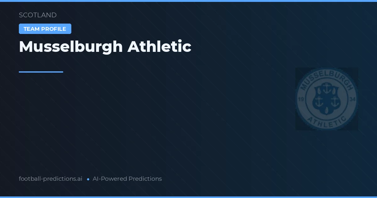 Musselburgh Athletic Pronósticos y estadísticas