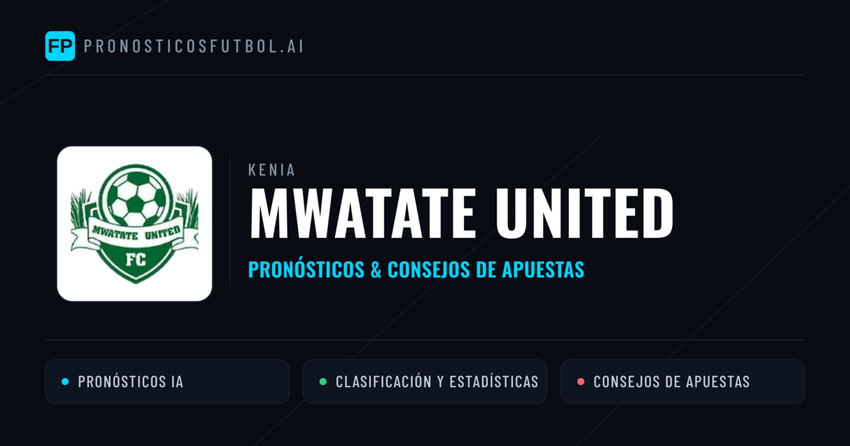 Mwatate United Pronósticos y estadísticas