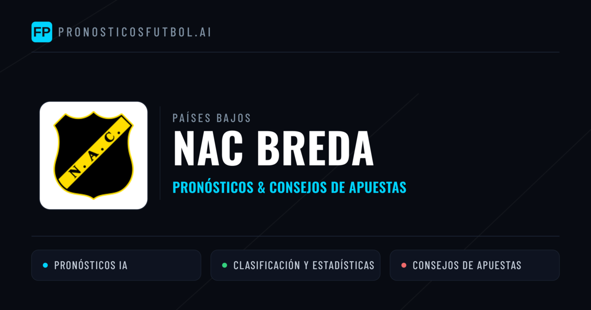 NAC Breda Pronósticos y estadísticas
