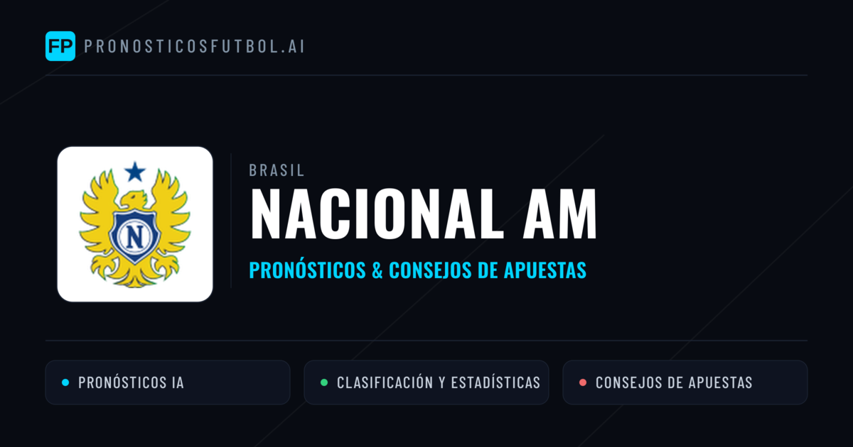 Nacional AM Pronósticos y estadísticas