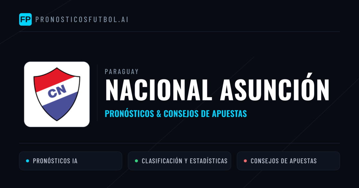 Nacional Asunción Pronósticos y estadísticas